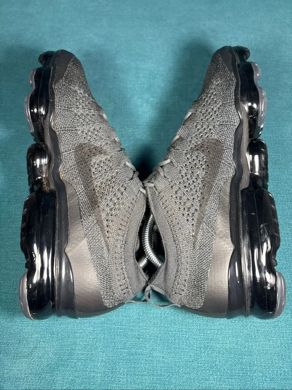 Nike Air VaporMax 2023 Flyknit Mens Size 9.5 Triple Black Sneakers DV1678-006